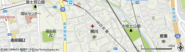 東京都福生市熊川757周辺の地図