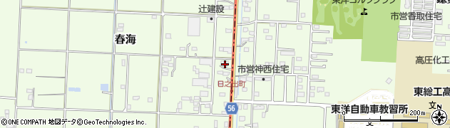 千葉県匝瑳市春海6958周辺の地図