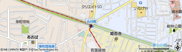 小川橋周辺の地図