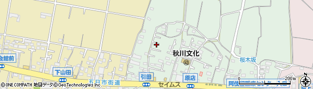 東京都あきる野市引田358周辺の地図