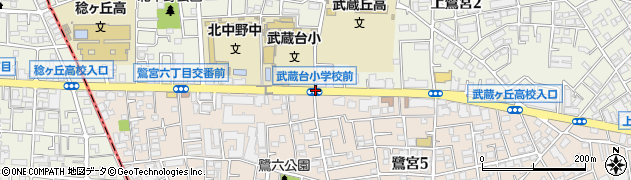 武蔵台小前周辺の地図
