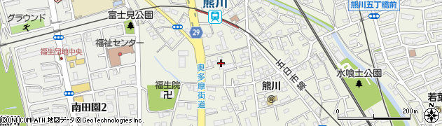 東京都福生市熊川749周辺の地図