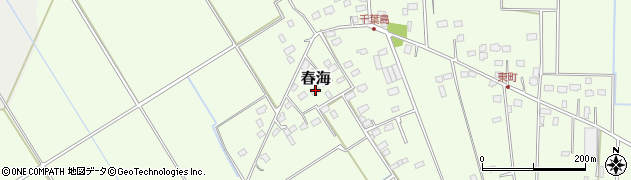 千葉県匝瑳市春海617周辺の地図