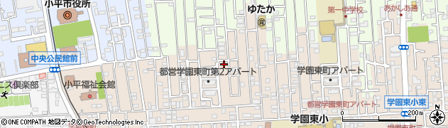 東京都小平市学園東町617周辺の地図