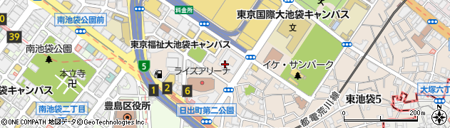 東京都豊島区東池袋4丁目21周辺の地図