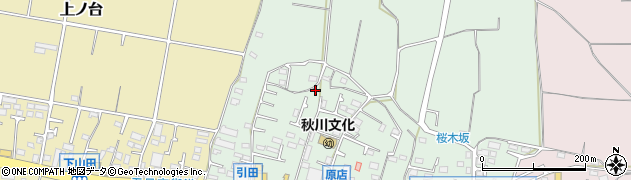 東京都あきる野市引田378周辺の地図