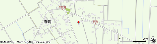 千葉県匝瑳市春海519周辺の地図