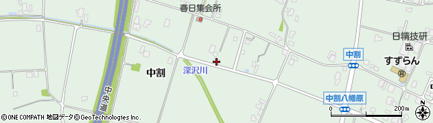 長野県駒ヶ根市赤穂中割5319周辺の地図
