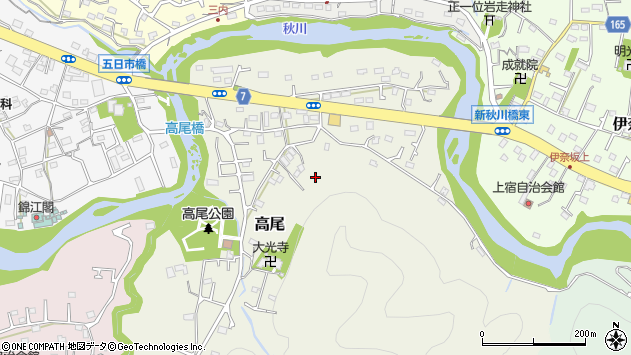 〒190-0154 東京都あきる野市高尾の地図
