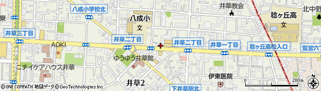杉並井草郵便局周辺の地図