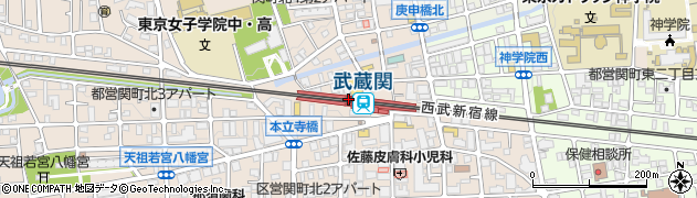 武蔵関駅周辺の地図