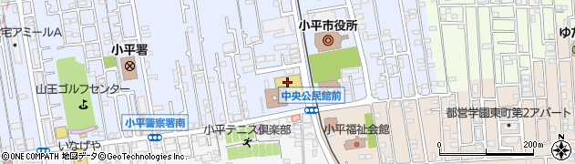 小平市立　中央公民館周辺の地図