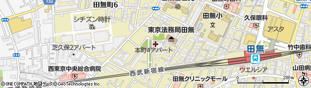 西東京市　田無学童クラブ周辺の地図