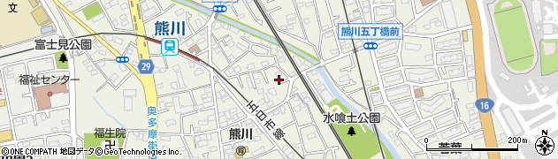 東京都福生市熊川804周辺の地図