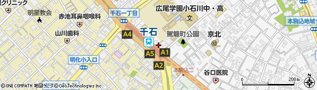 チサンマンシヨン文京千石周辺の地図