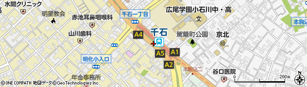 千石駅周辺の地図
