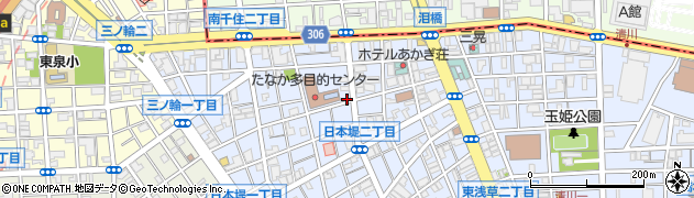 東京都台東区日本堤2丁目25-1周辺の地図