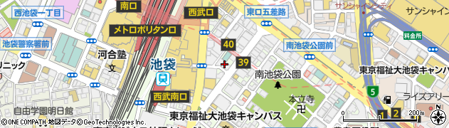 東京都豊島区南池袋1丁目20-2周辺の地図
