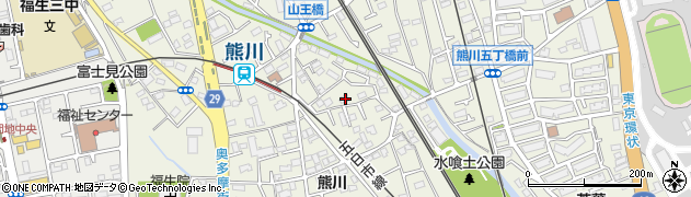 東京都福生市熊川795周辺の地図