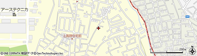 千葉県八千代市上高野周辺の地図