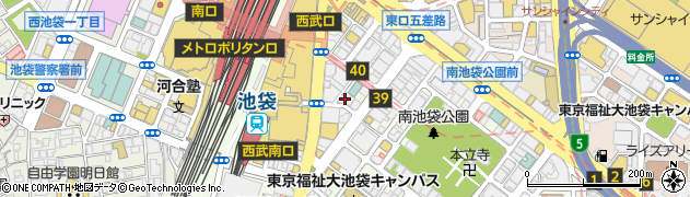 東京都豊島区南池袋1丁目20-3周辺の地図