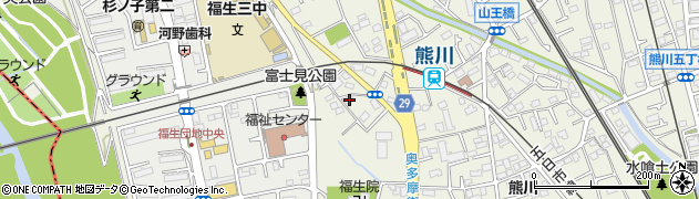 東京都福生市熊川736周辺の地図