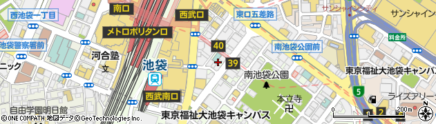 東京都豊島区南池袋1丁目20周辺の地図