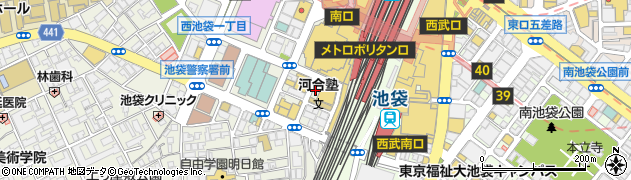 ｉＰｈｏｎｅ修理ジャパン　池袋店周辺の地図