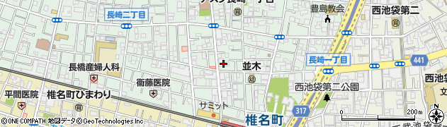 牛繁 ぎゅうしげ 椎名町店周辺の地図