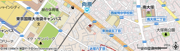 東京都豊島区東池袋5丁目39周辺の地図