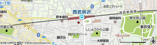 辰巳庵 柳沢駅前店周辺の地図