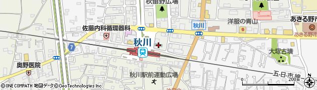 東横ＩＮＮ東京秋川駅北口周辺の地図