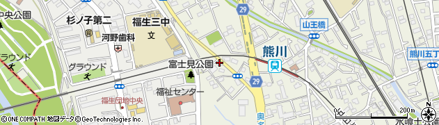 東京都福生市熊川738周辺の地図