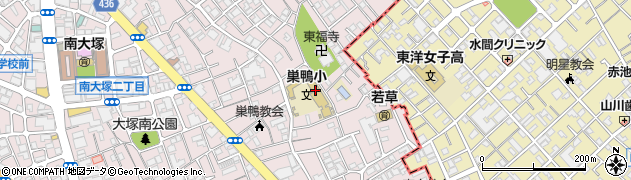 豊島区立巣鴨小学校周辺の地図