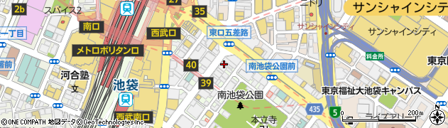 宮田歯科池袋診療所周辺の地図