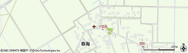 千葉県匝瑳市春海2878周辺の地図