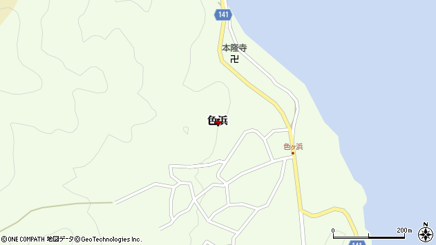 〒914-0844 福井県敦賀市色浜の地図
