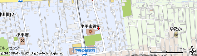 小平市役所周辺の地図