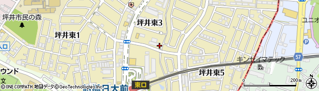 千葉県船橋市坪井東周辺の地図