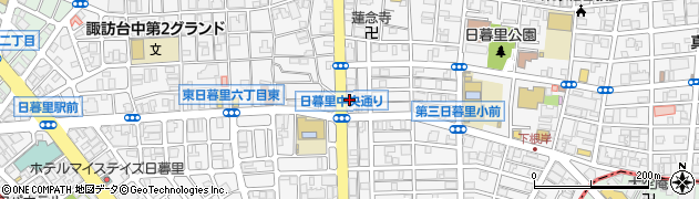 三菱ＵＦＪ銀行日暮里支店 ＡＴＭ周辺の地図
