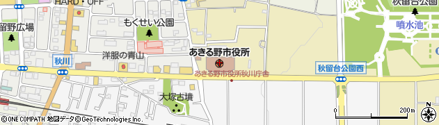 東京都あきる野市周辺の地図