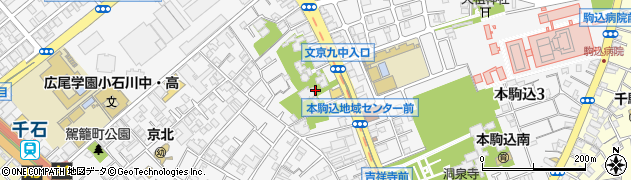 東京都文京区本駒込2丁目19周辺の地図