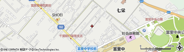 千葉県富里市七栄778周辺の地図