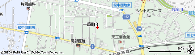 東京都立川市一番町周辺の地図