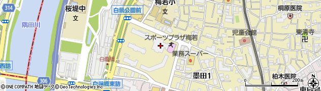 墨田区うめわか高齢者在宅サービスセンター周辺の地図