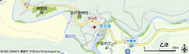 東京都あきる野市乙津242周辺の地図