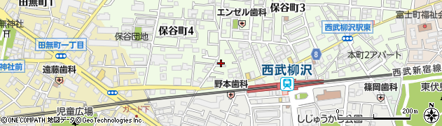 東京都西東京市保谷町3丁目25周辺の地図