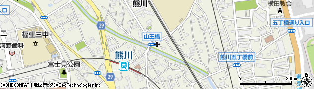 東京都福生市熊川815周辺の地図
