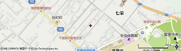 千葉県富里市七栄776-12周辺の地図