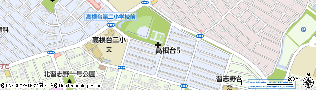 千葉県船橋市高根台5丁目周辺の地図